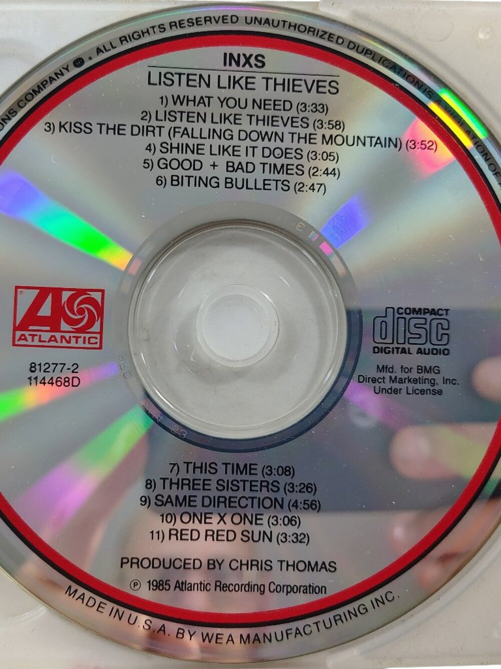 (1985) INXS - Listen Like Thieves Music CD